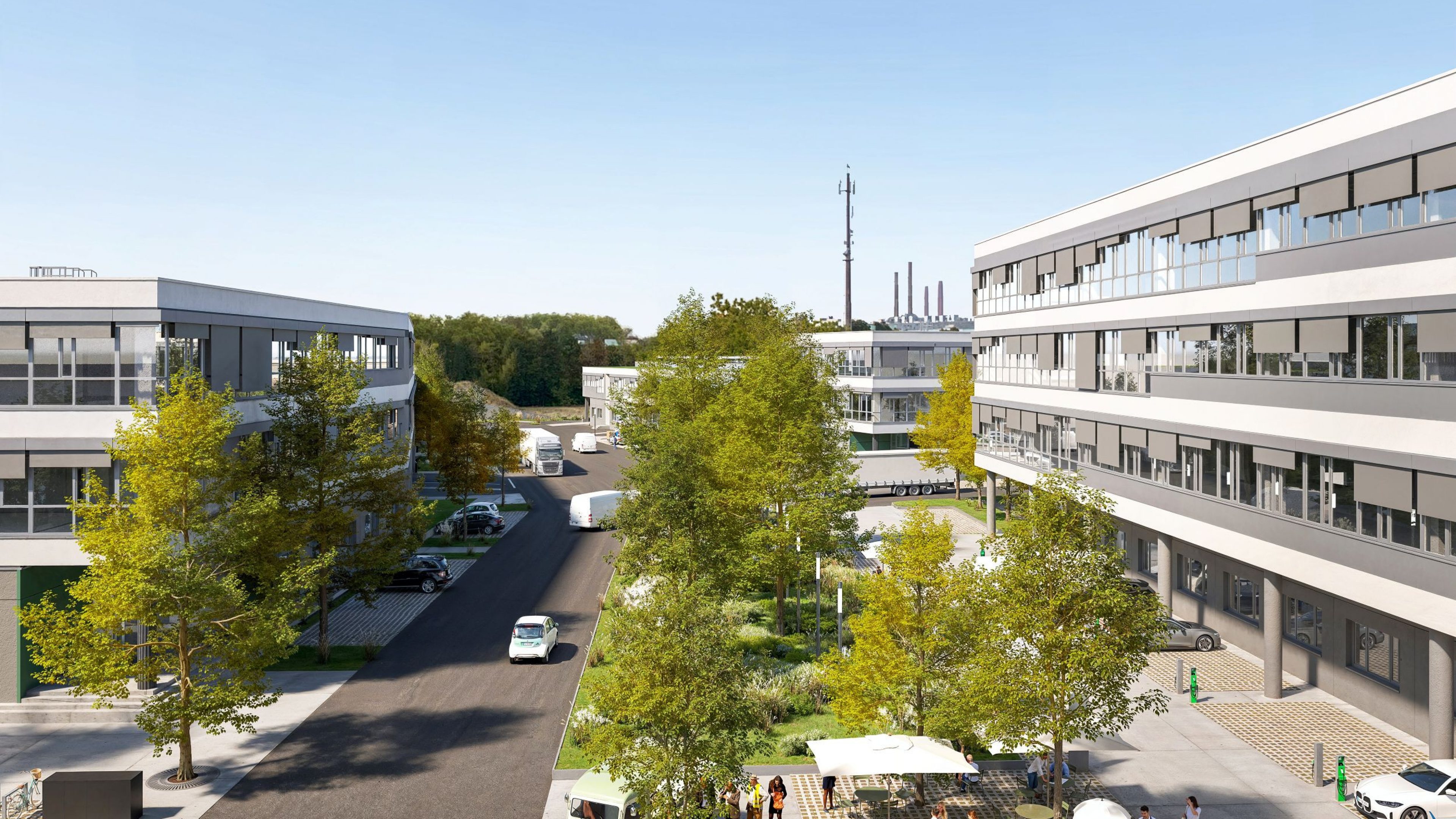 Visualisierung Rheindocks © BEOS AG