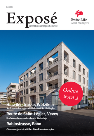 Das Titelbild der Magazinausgabe des Exposés Immobilienanlage Schweiz Juni 2025.