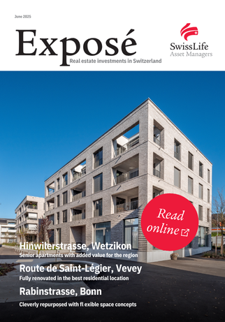 The cover picture of the magazine Exposé Real Estate Investment in Switzerland June 2025.
