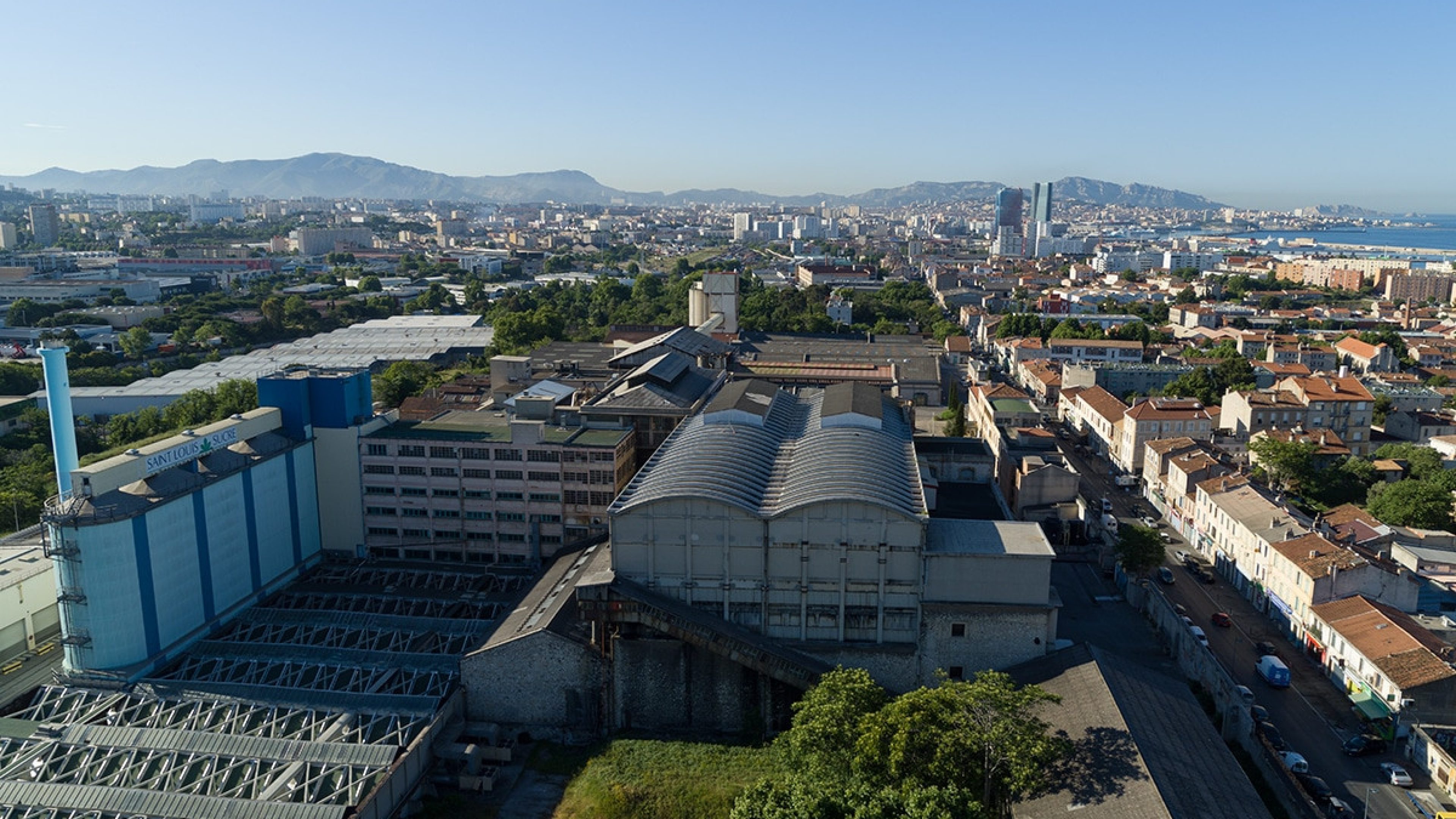 Vue de l’ancien site industriel. © L.Rothan_/ Airmegapix