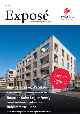 La photo de couverture du magazine Exposé Placements immobiliers Suisse June 2025.