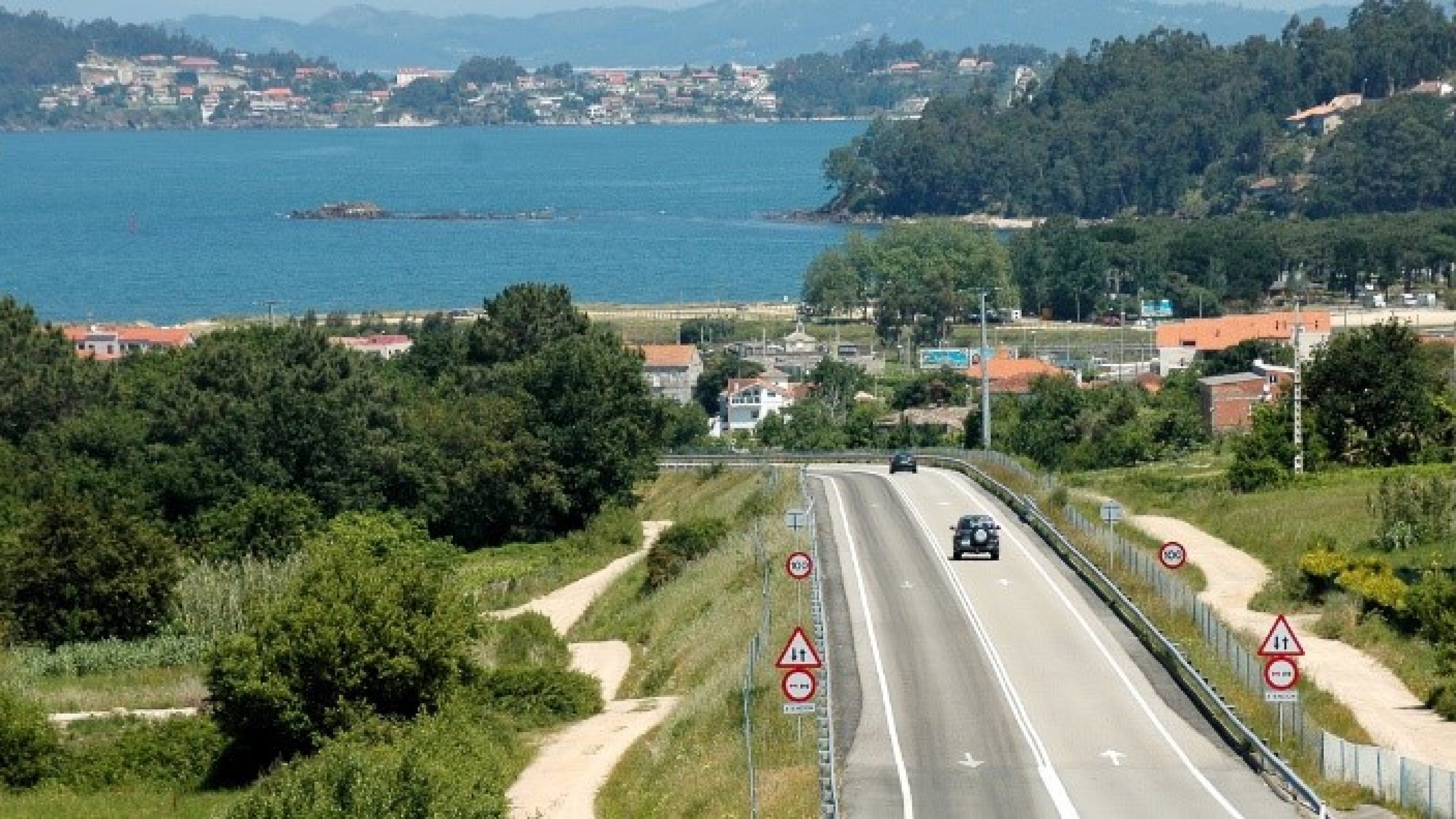 Autostrada AG-57. Puxeiros, Val Miñor (fonte: Itínere Infraestructuras)